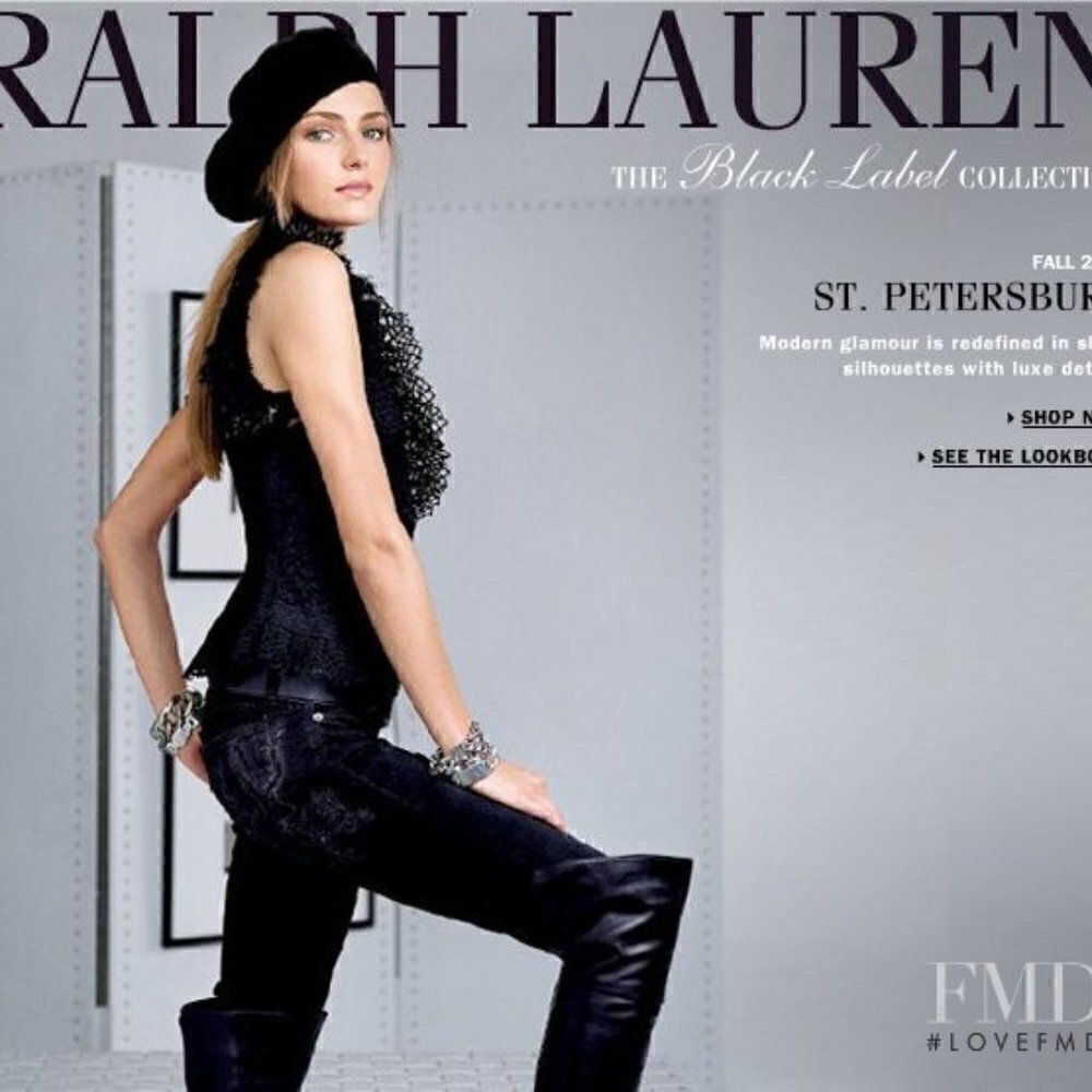Ralph Lauren Black Lace & Ruffle Peplum Blouse